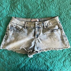 Acid Wash No Boundaries Jean Shorts